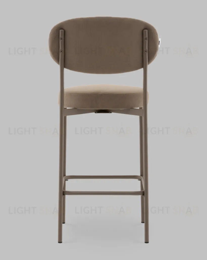 Стул Полубарный Бриф DD велюр капучино каркас капучино муар УТ000041511