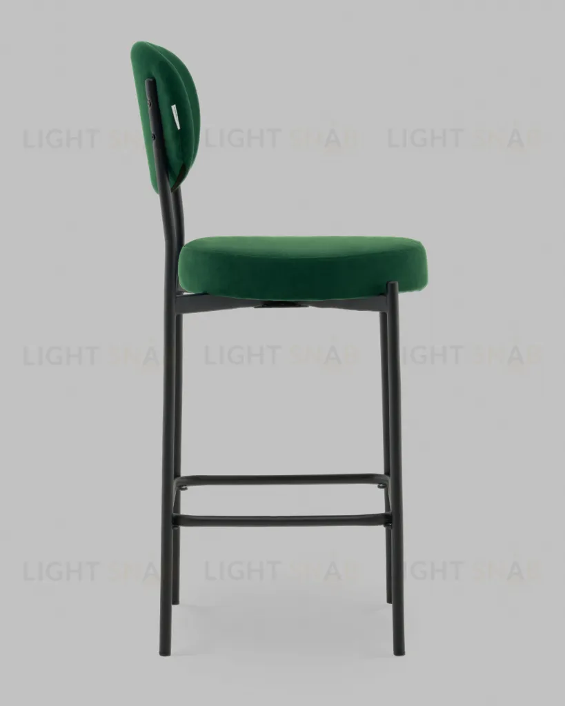 Стул Полубарный Бриф DD велюр зелёный УТ000041513