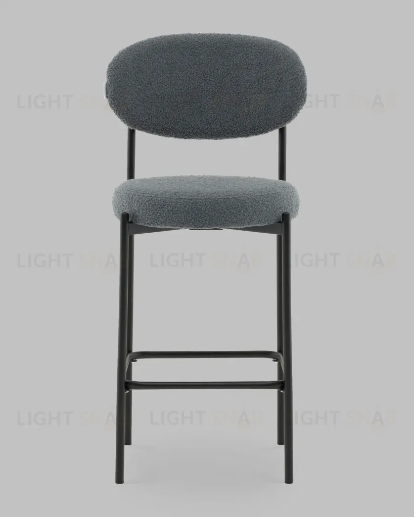 Стул полубарный Бриф DD букле темно-серый УТ000041506