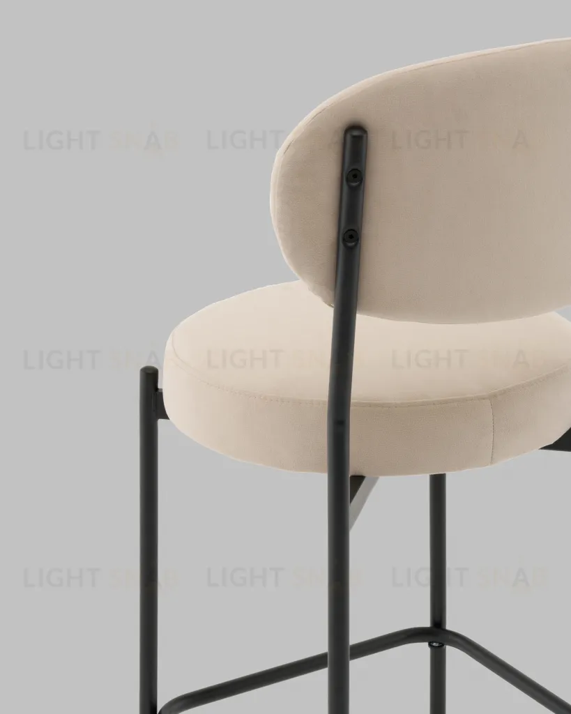 Стул Полубарный Бриф DD велюр бежевый УТ000041512