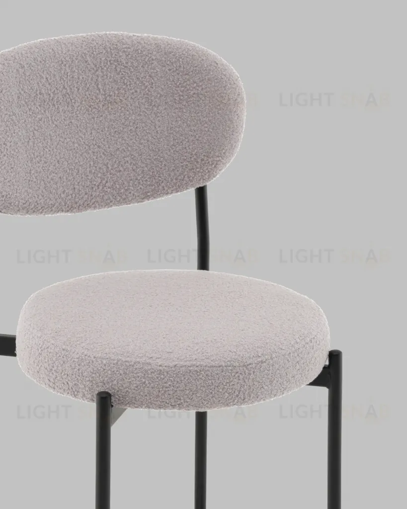 Стул полубарный Бриф DD букле светло-серый УТ000041505