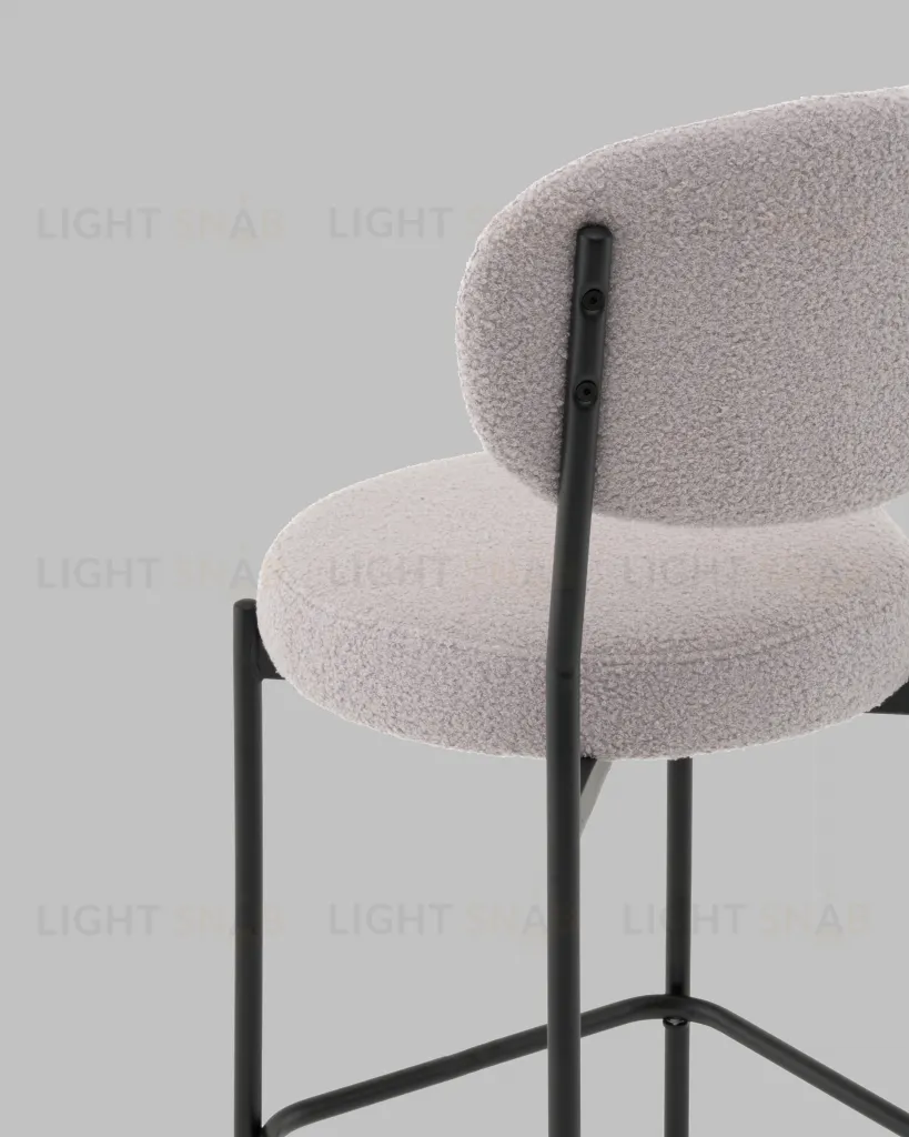 Стул полубарный Бриф DD букле светло-серый УТ000041505