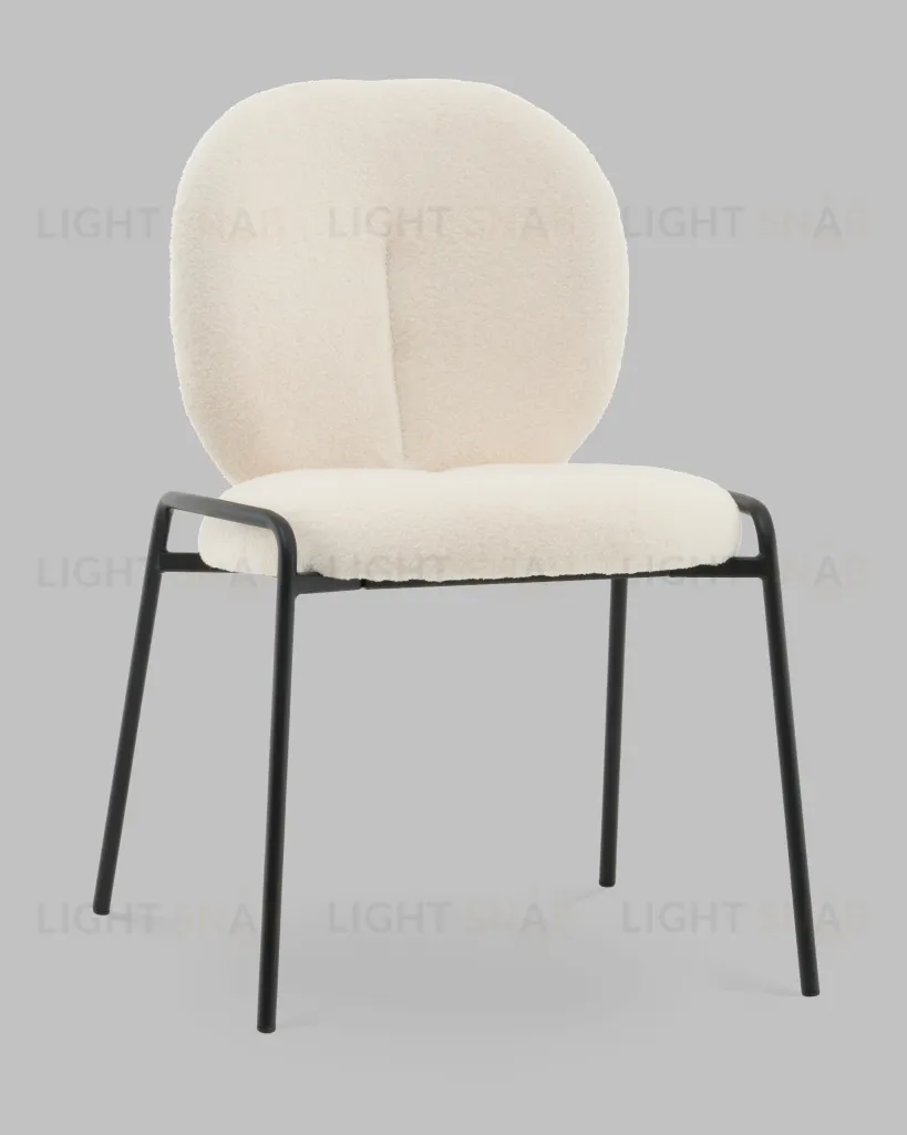 Стул Моллек букле молочный УТ000041520