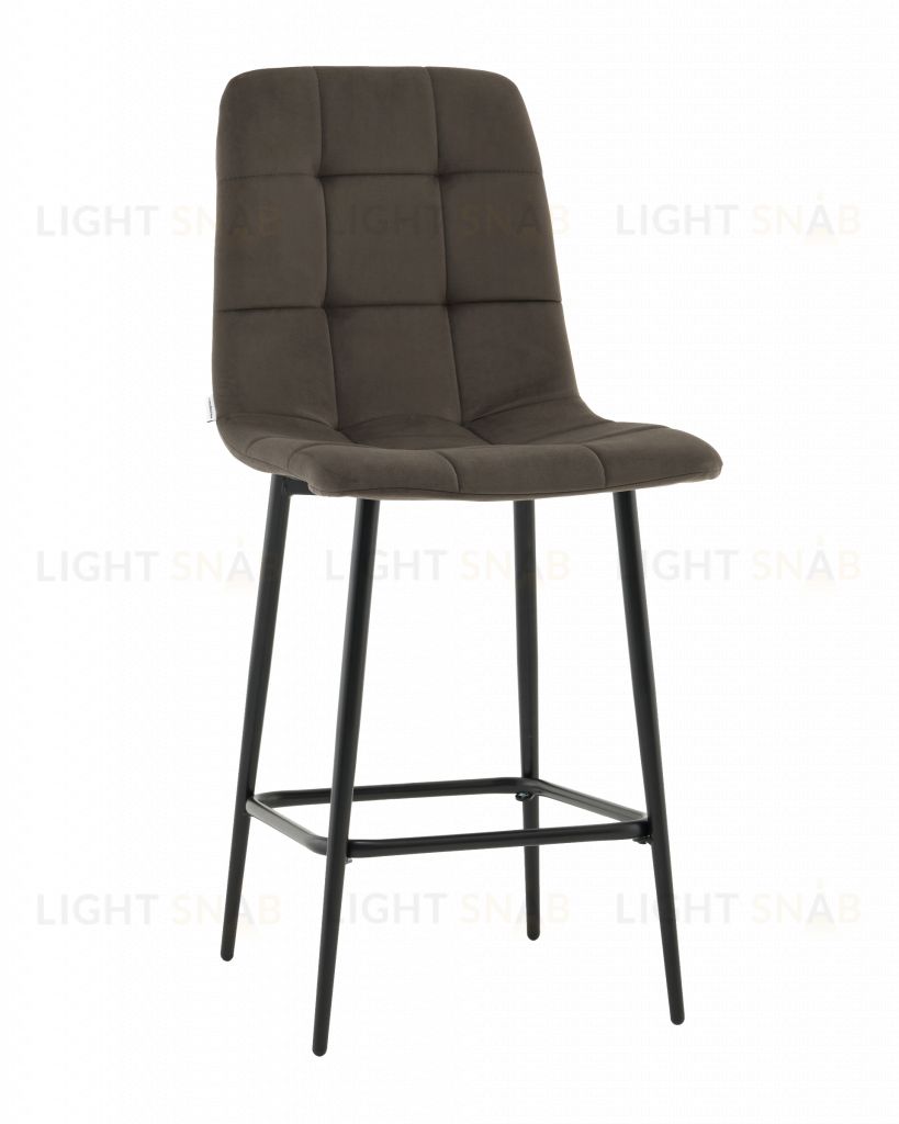 Стул полубарный Одди велюр темно-серый УТ000041435
