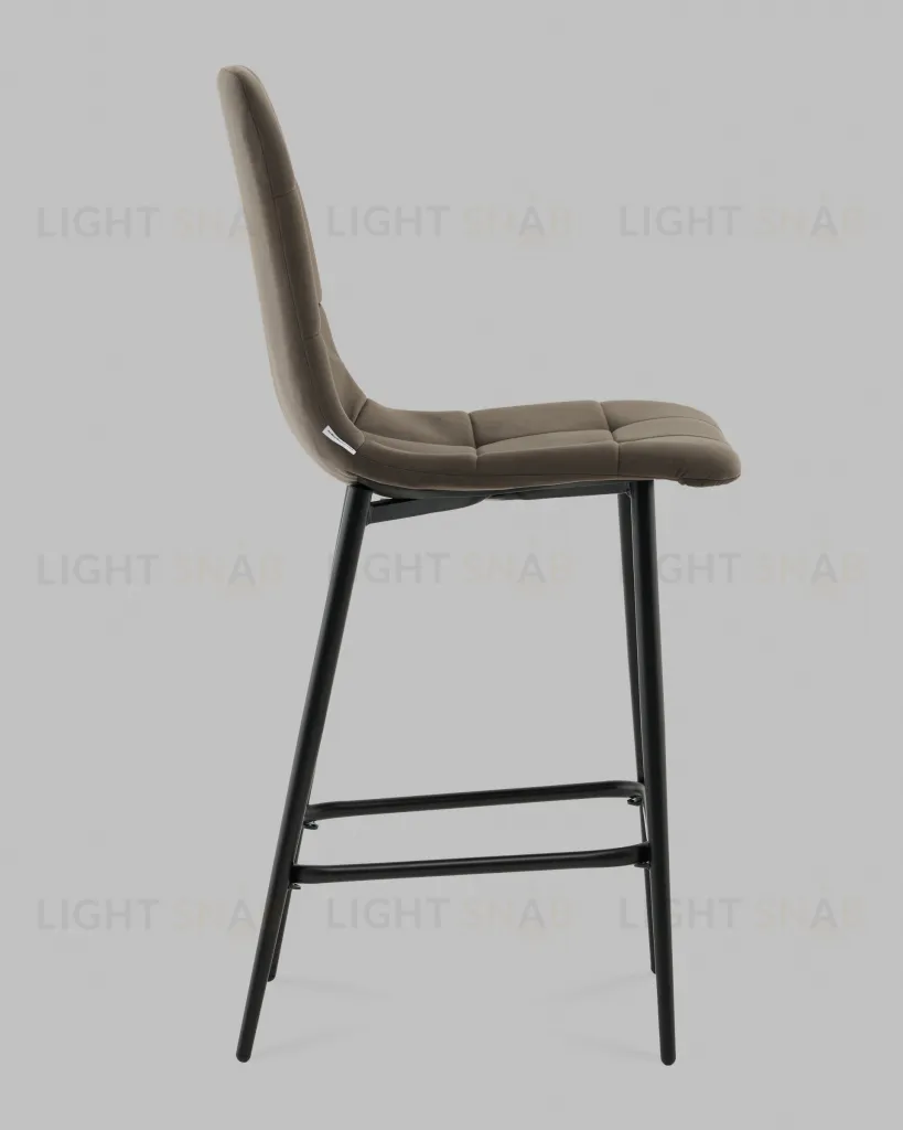 Стул полубарный Одди велюр темно-серый УТ000041435