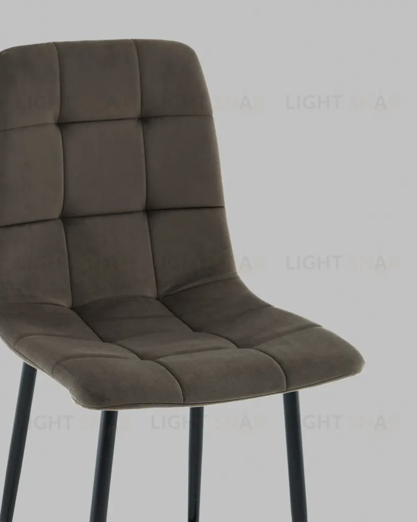 Стул полубарный Одди велюр темно-серый УТ000041435