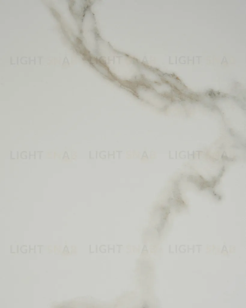 Стол круглый Терралино D90 верх керамика белый матовый, основание металл белый УТ000041595