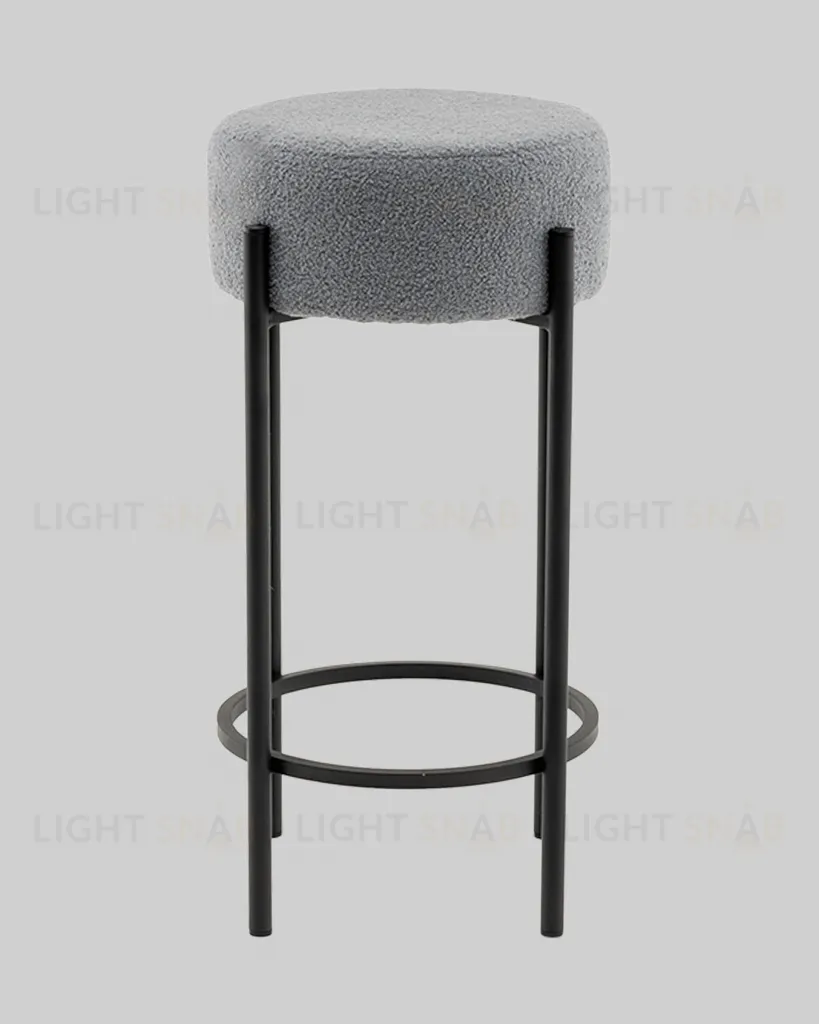 Стул барный Беккет букле светло-серый УТ000041573