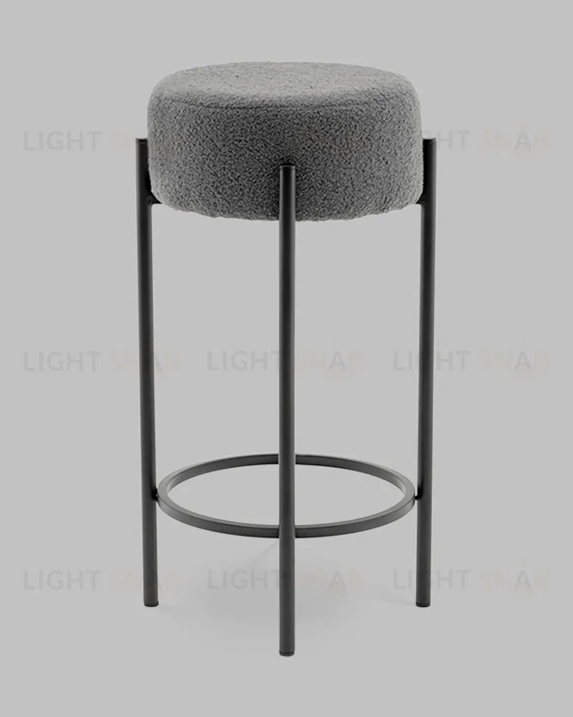 Стул барный Беккет букле темно-серый УТ000041574