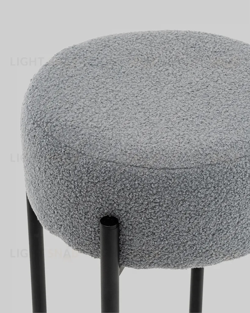 Стул барный Беккет букле светло-серый УТ000041573