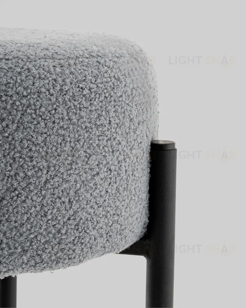 Стул барный Беккет букле светло-серый УТ000041573