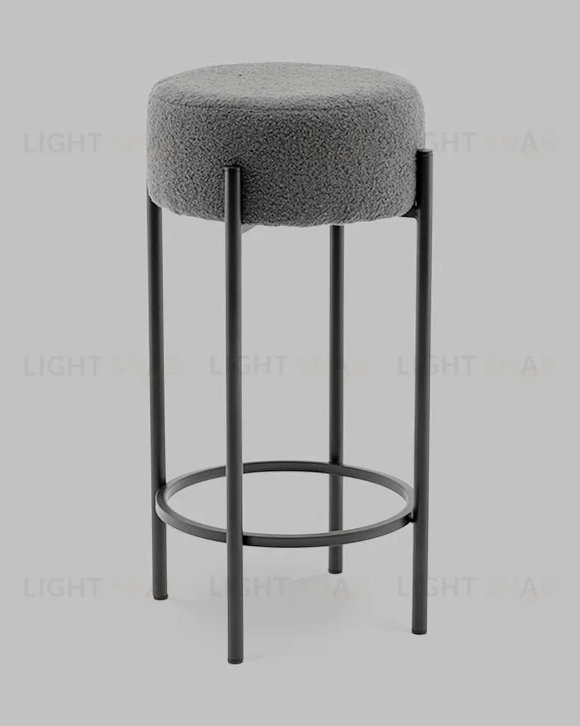 Стул барный Беккет букле темно-серый УТ000041574