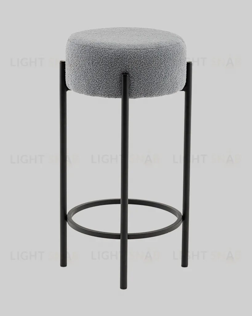 Стул барный Беккет букле светло-серый УТ000041573