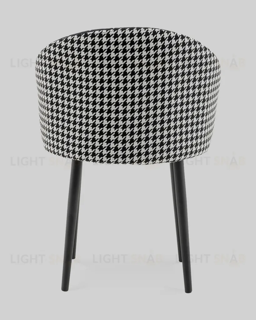 Стул Пасаденика велюр черный, спинка гусиная лапка УТ000041362