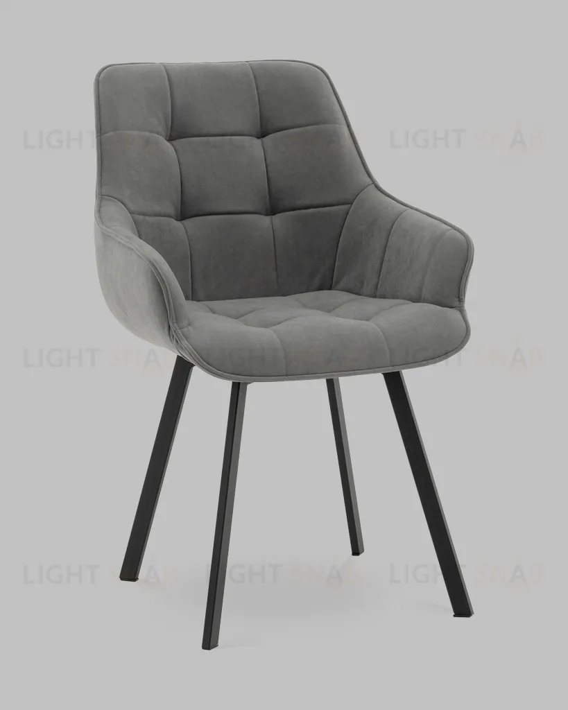 Стул Амальри велюр светло-серый УТ000041359