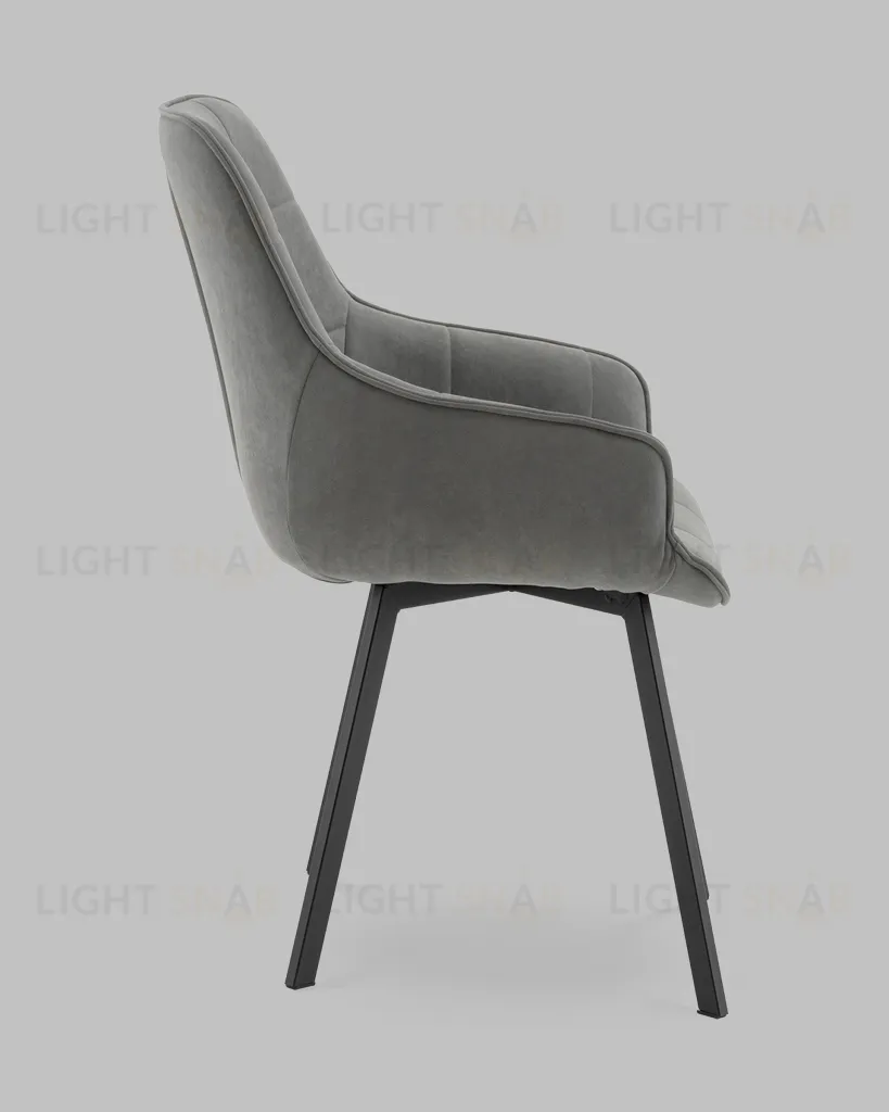 Стул Амальри велюр светло-серый УТ000041359
