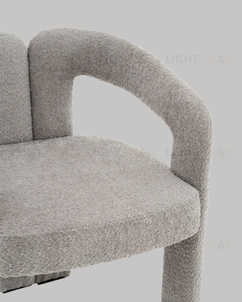 Стул Болинджер букле светло-серый УТ000041354
