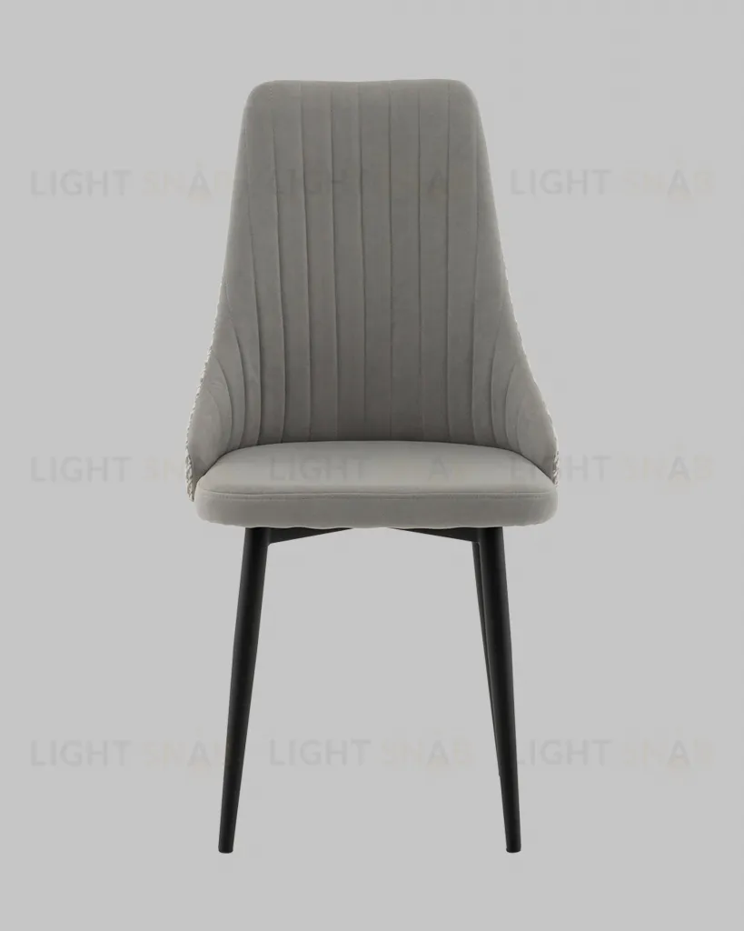 Стул Касаденика велюр серый, спинка гобелен лошадки УТ000041352