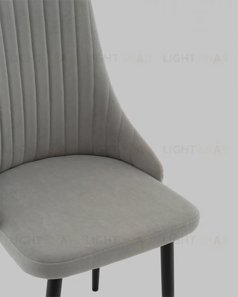 Стул Касаденика велюр серый, спинка гобелен лошадки УТ000041352