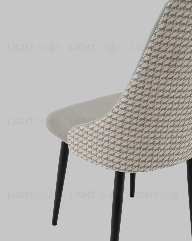 Стул Касаденика велюр серый, спинка гобелен лошадки УТ000041352