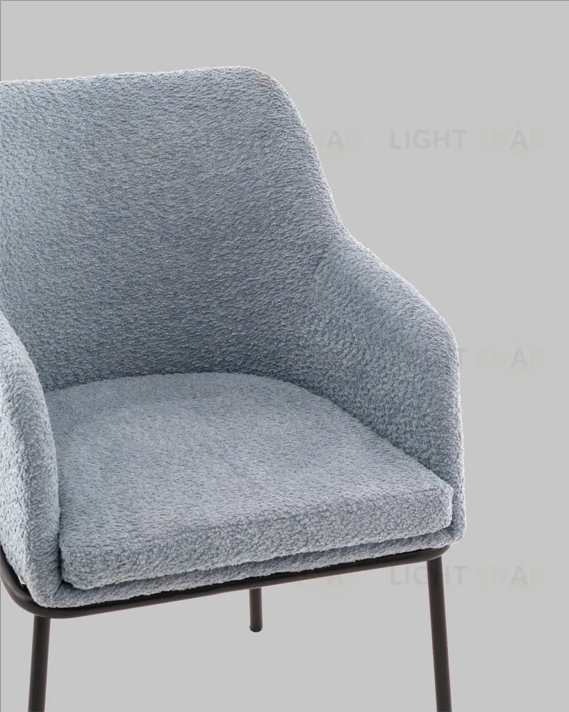 Стул с подлокотниками Кози new ткань букле синий УТ000040877