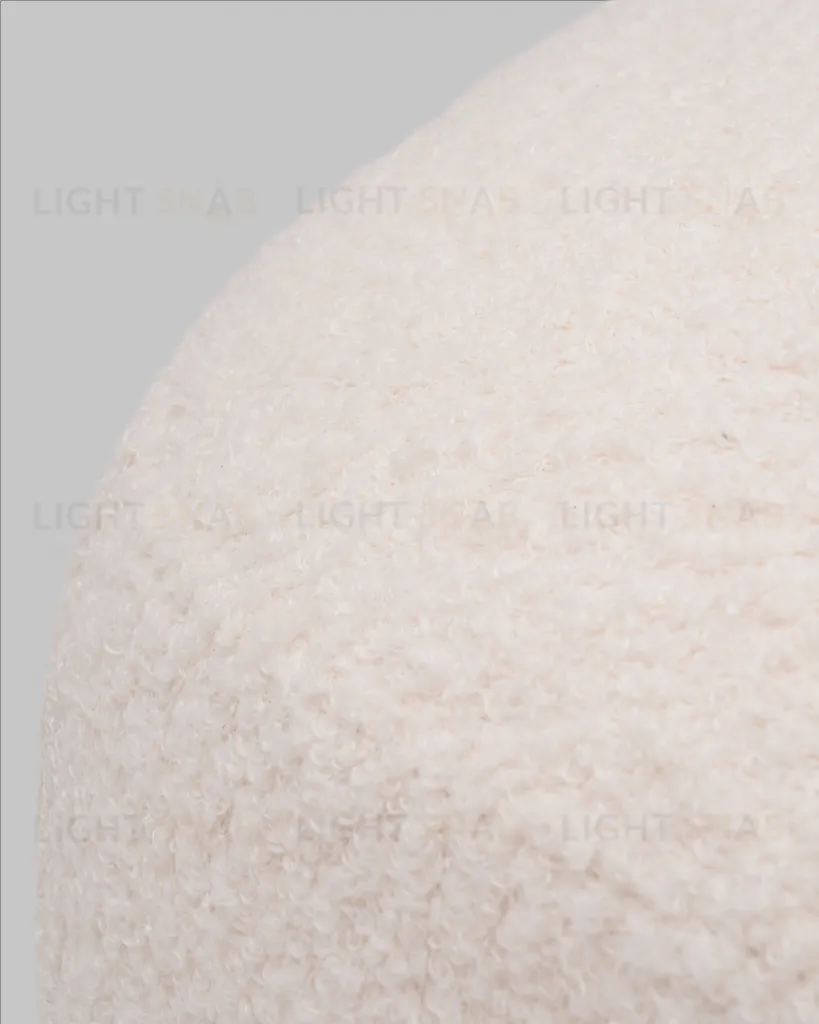 Пуф Стоун букле Fluffy молочный УТ000040879