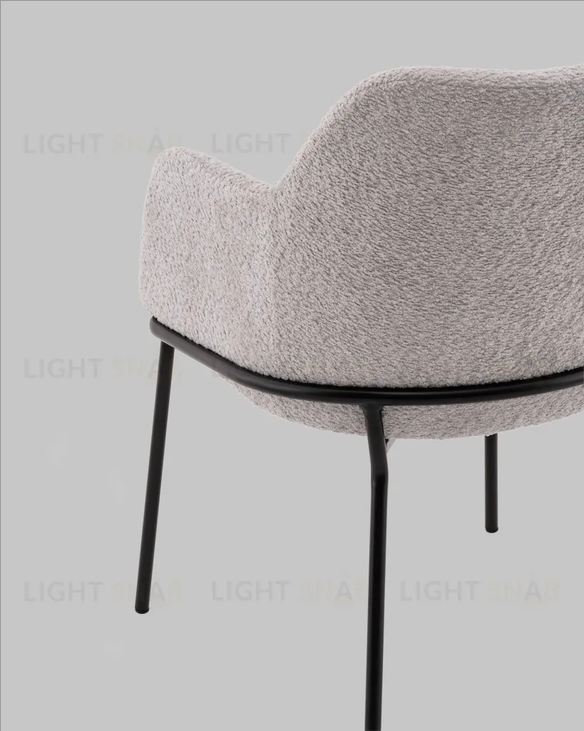 Стул с подлокотниками Кози new ткань букле серый УТ000040876