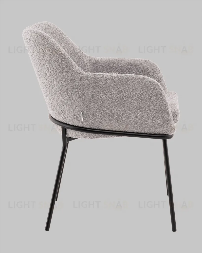Стул с подлокотниками Кози new ткань букле серый УТ000040876