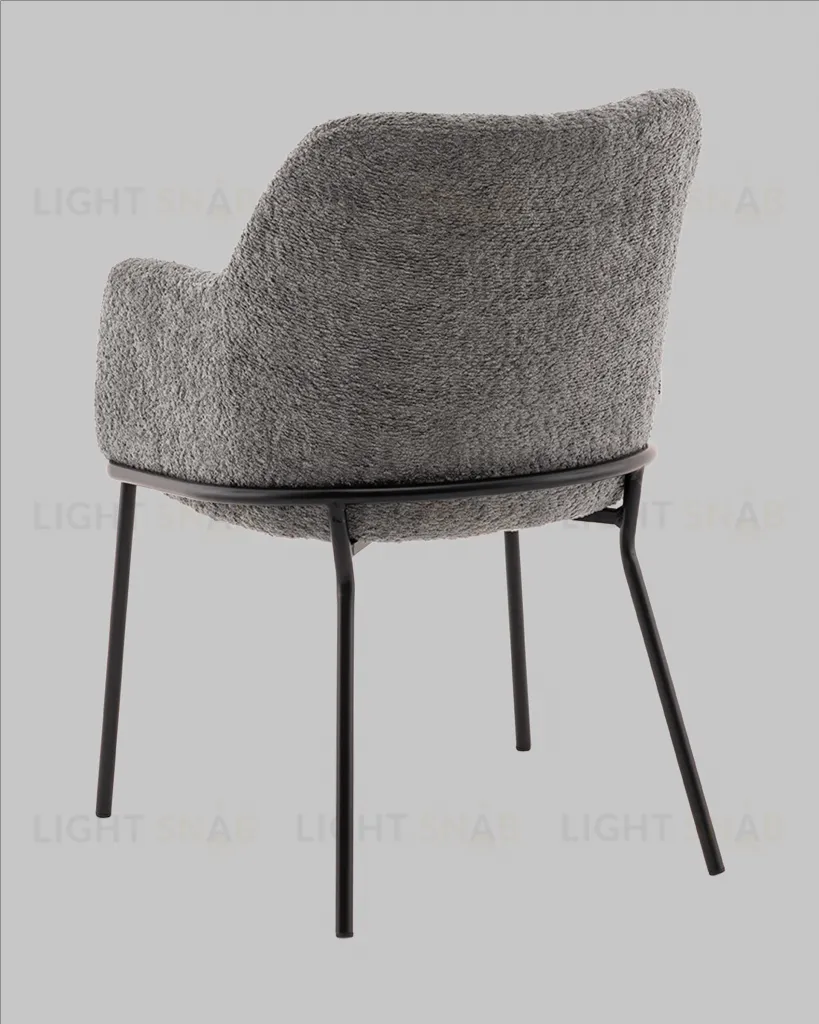 Стул с подлокотниками Кози new ткань букле тёмно-серый УТ000040878