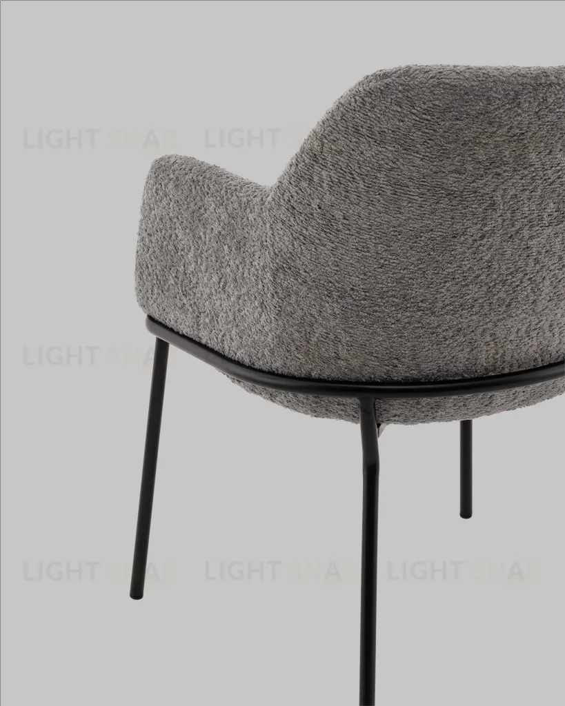 Стул с подлокотниками Кози new ткань букле тёмно-серый УТ000040878