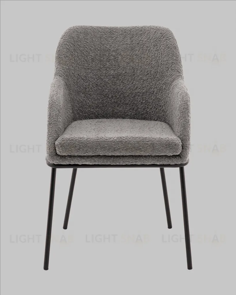 Стул с подлокотниками Кози new ткань букле тёмно-серый УТ000040878