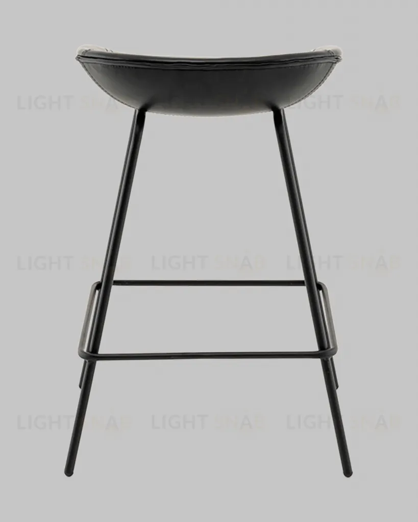 Стул полубарный Фуриоса экокожа чёрный УТ000041270