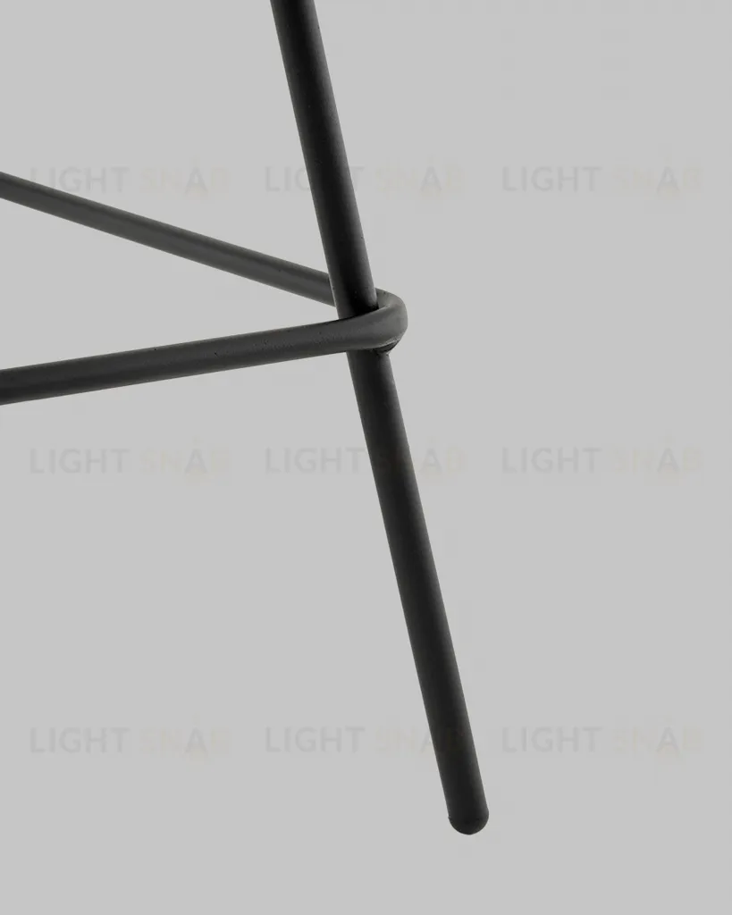 Стул полубарный Фуриоса экокожа чёрный УТ000041270