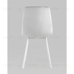 Стул Chilly велюр серебристый белые ножки УТ000039636