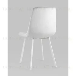 Стул Chilly велюр серебристый белые ножки УТ000039636