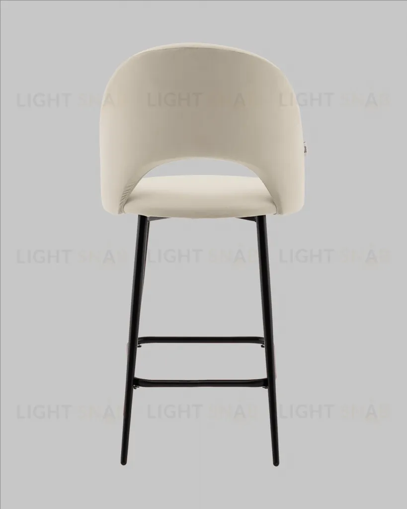 Стул полубарный Меган велюр бежевый УТ000040866