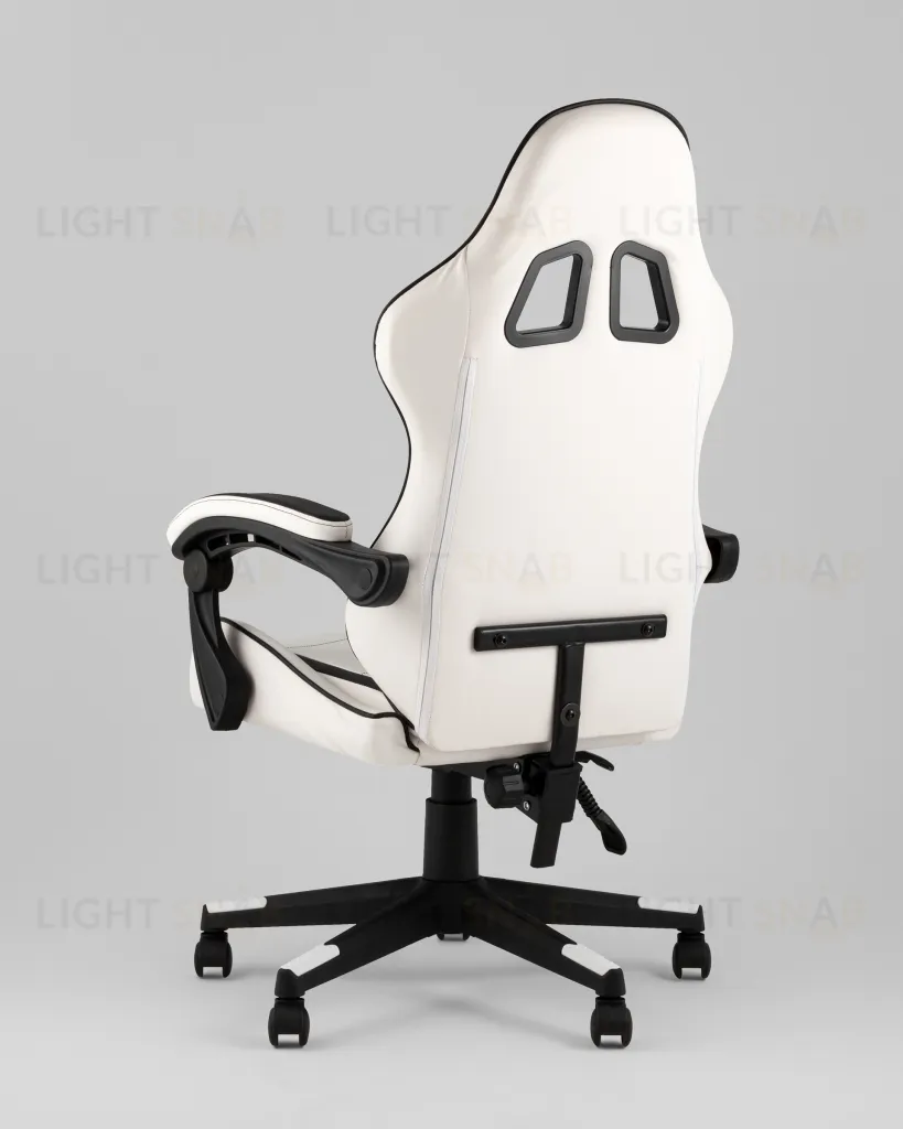 Кресло спортивное TopChairs Shadow бело-черный УТ000039462