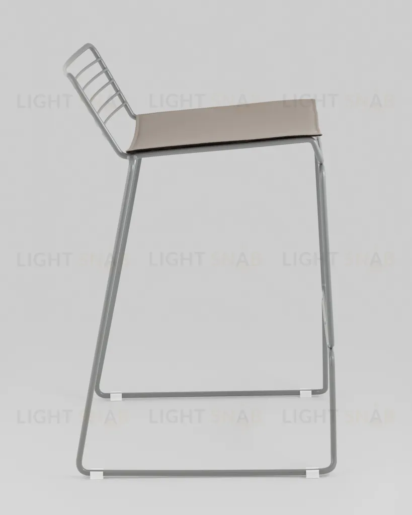 Стул полубарный Danny серый с подушкой УТ000038988