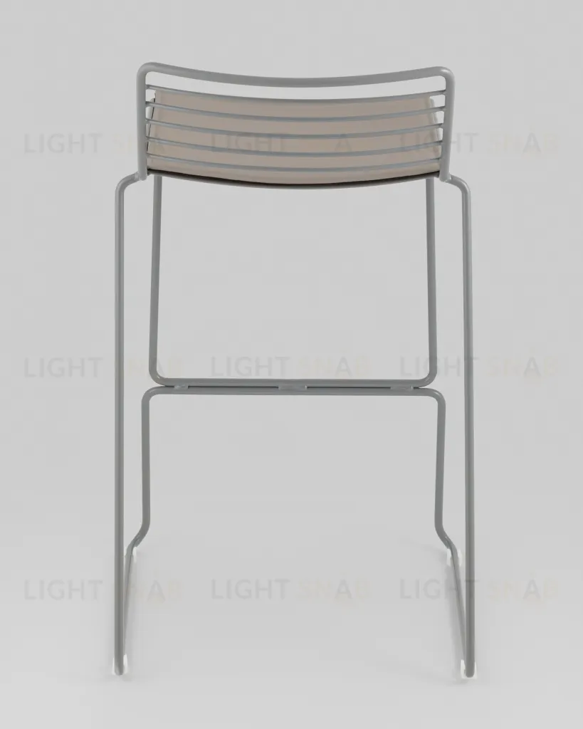 Стул полубарный Danny серый с подушкой УТ000038988