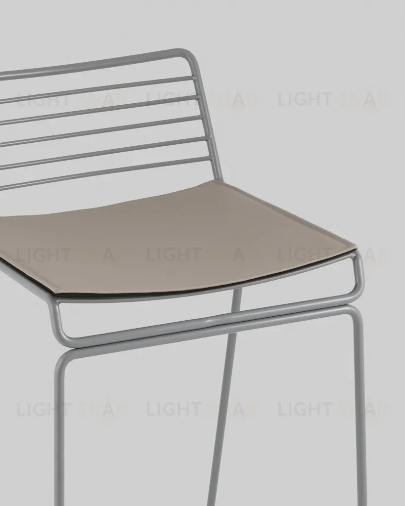 Стул полубарный Danny серый с подушкой УТ000038988