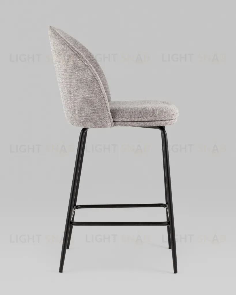 Стул полубарный Echo светло-серый УТ000038596