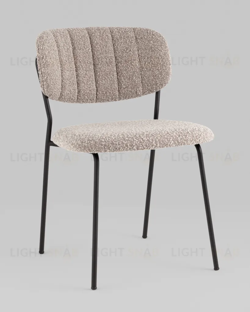 Стул Кэрол без подлокотников букле серый УТ000038525