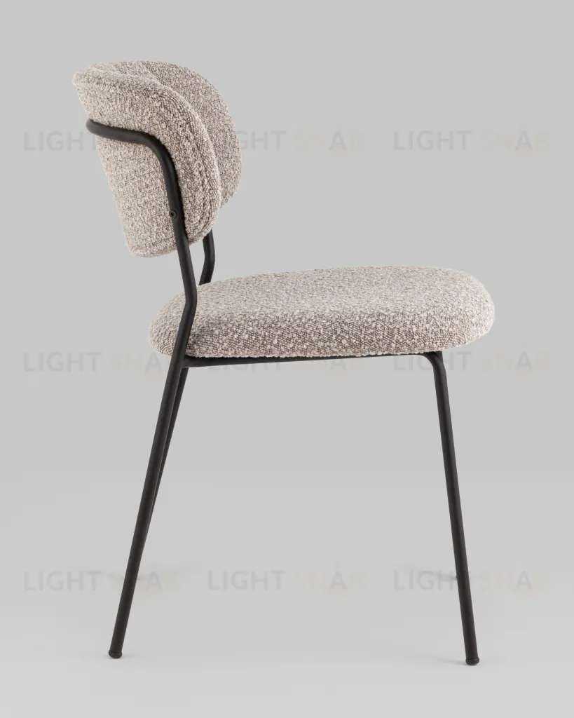 Стул Кэрол без подлокотников букле серый УТ000038525