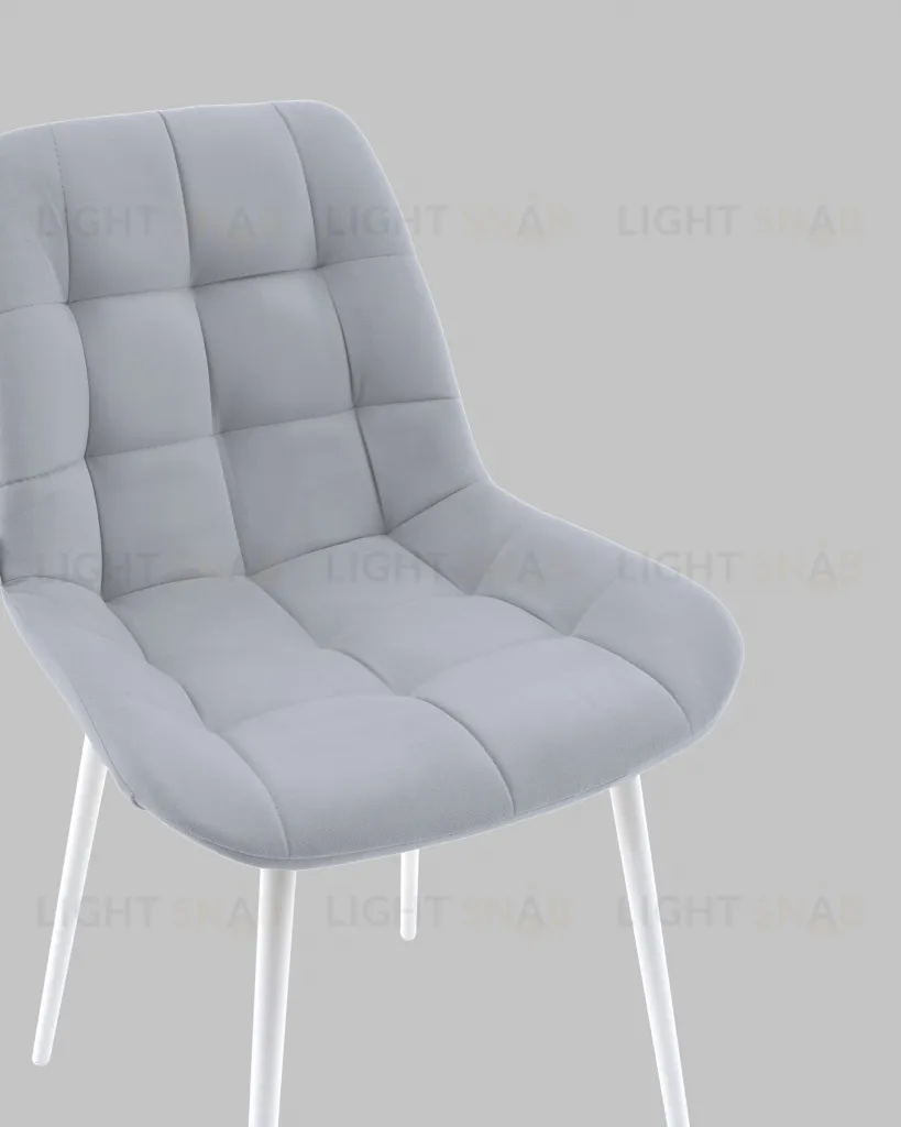 Стул Флекс N светло-серый белые ножки УТ000041307