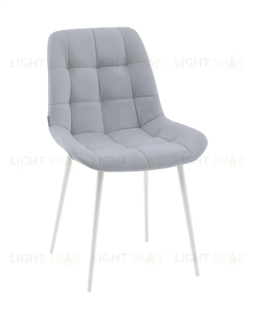 Стул Флекс N светло-серый белые ножки УТ000041307