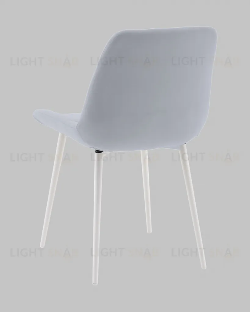 Стул Флекс N светло-серый белые ножки УТ000041307