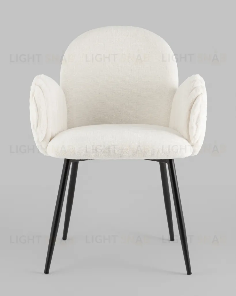 Стул обеденный Wave Stripes букле белый УТ000039505