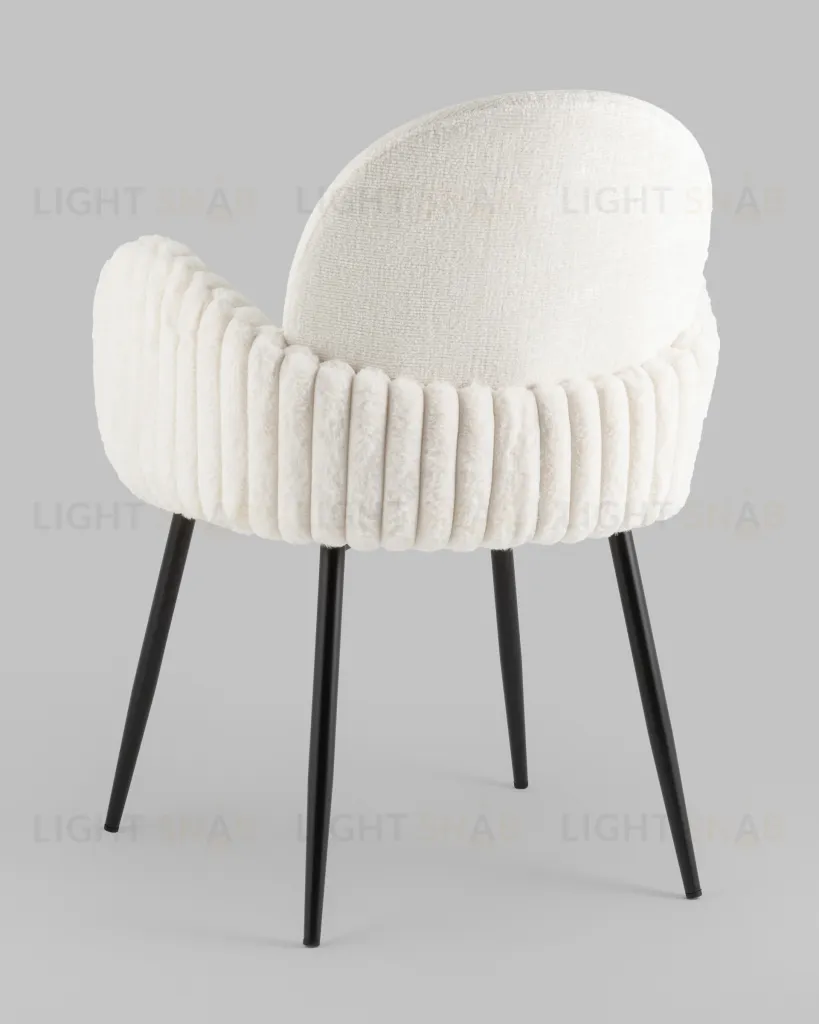 Стул обеденный Wave Stripes букле белый УТ000039505