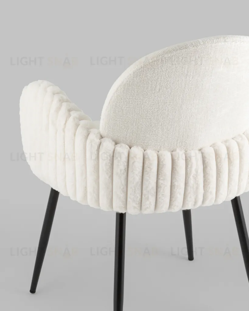Стул обеденный Wave Stripes букле белый УТ000039505