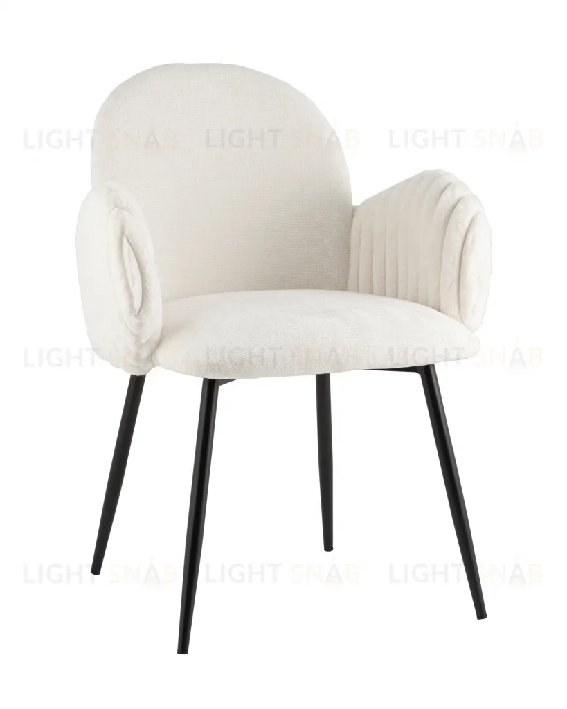 Стул обеденный Wave Stripes букле белый УТ000039505